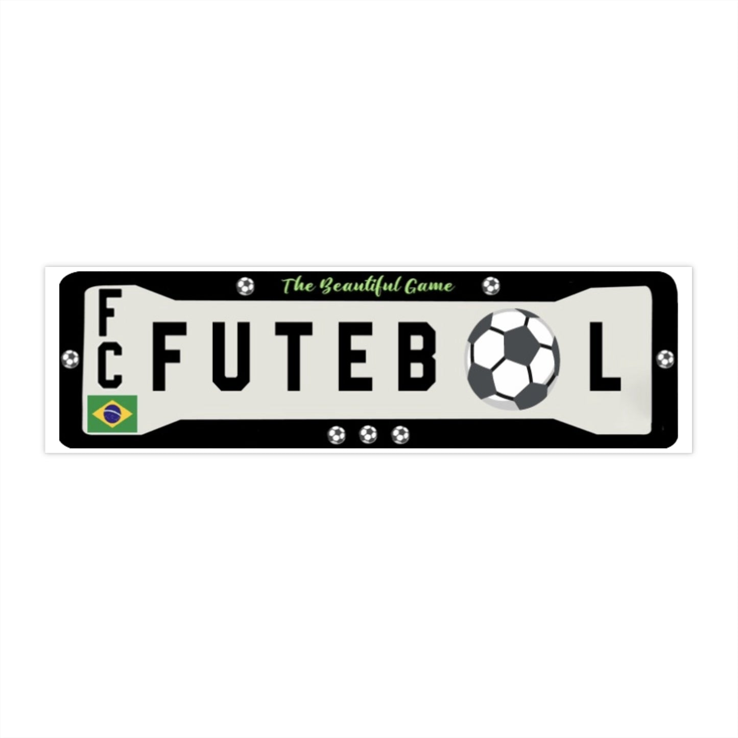 Brazilian Soccer Car Bumper  Sticker