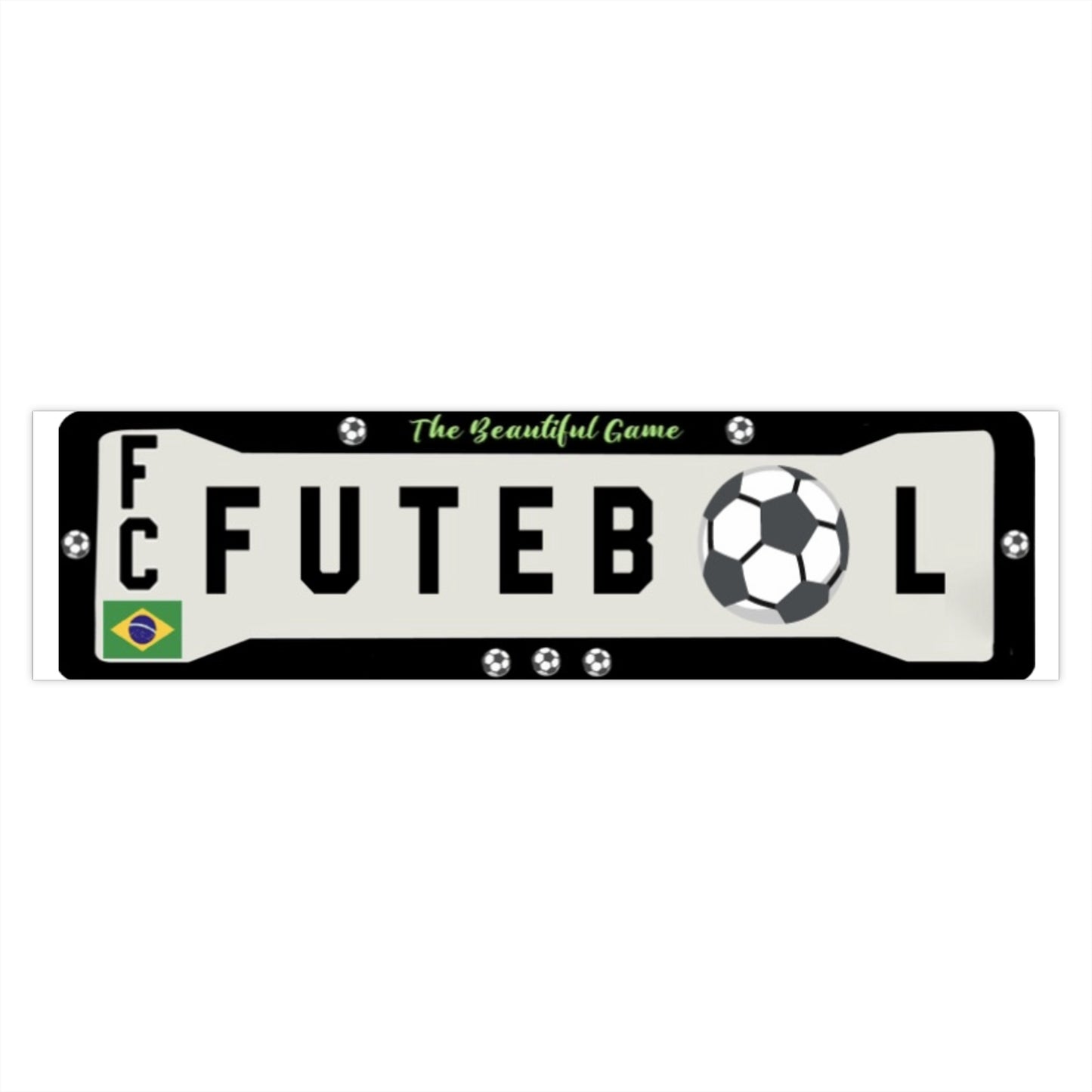 Brazilian Soccer Car Bumper  Sticker
