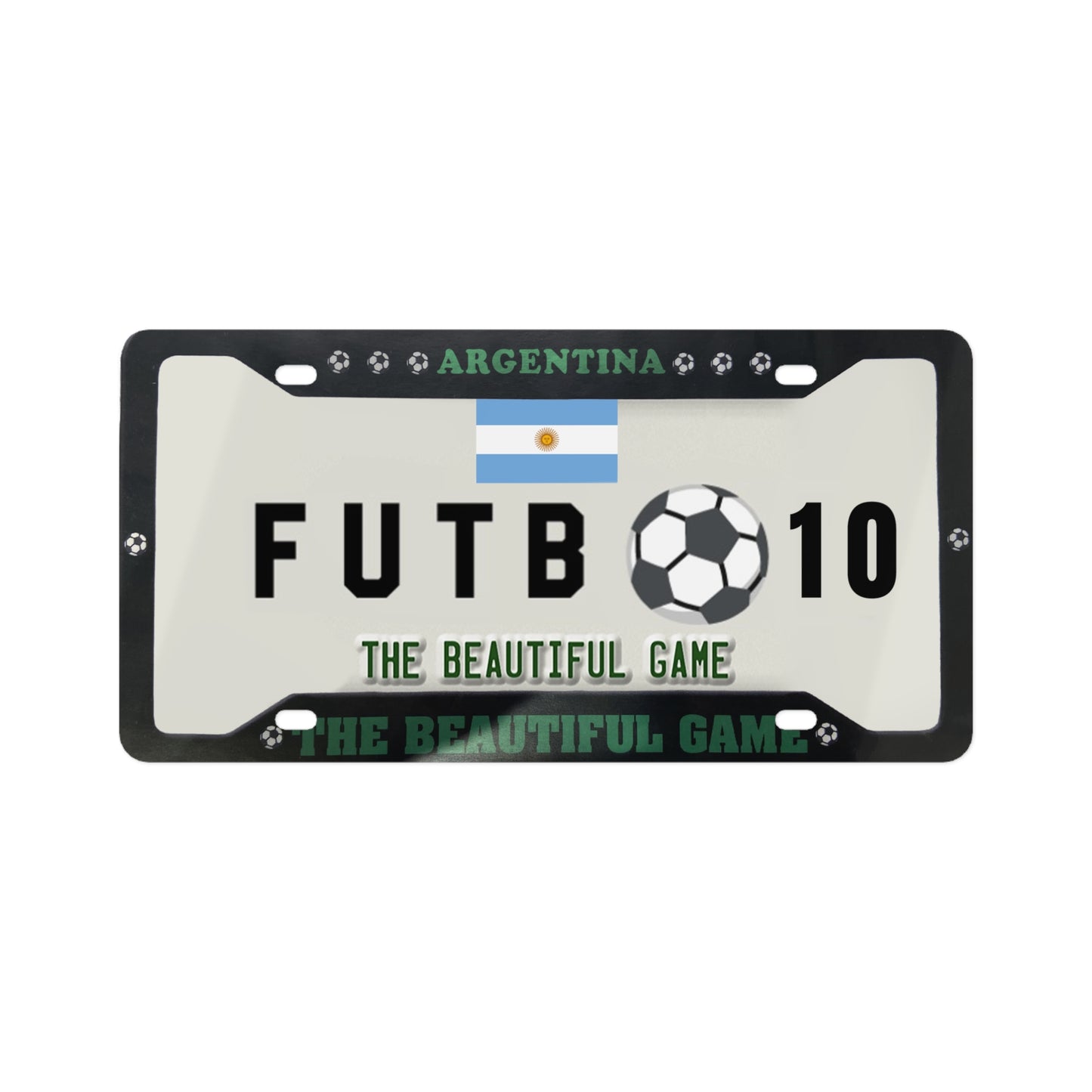 Argentina Futbol License Plate – FUTB10 “The Beautiful Game” Soccer Plate