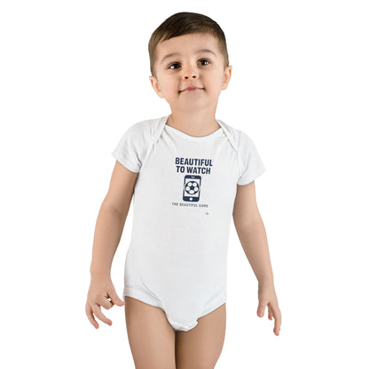 "Beautiful to Watch" Soccer Infant Onesie