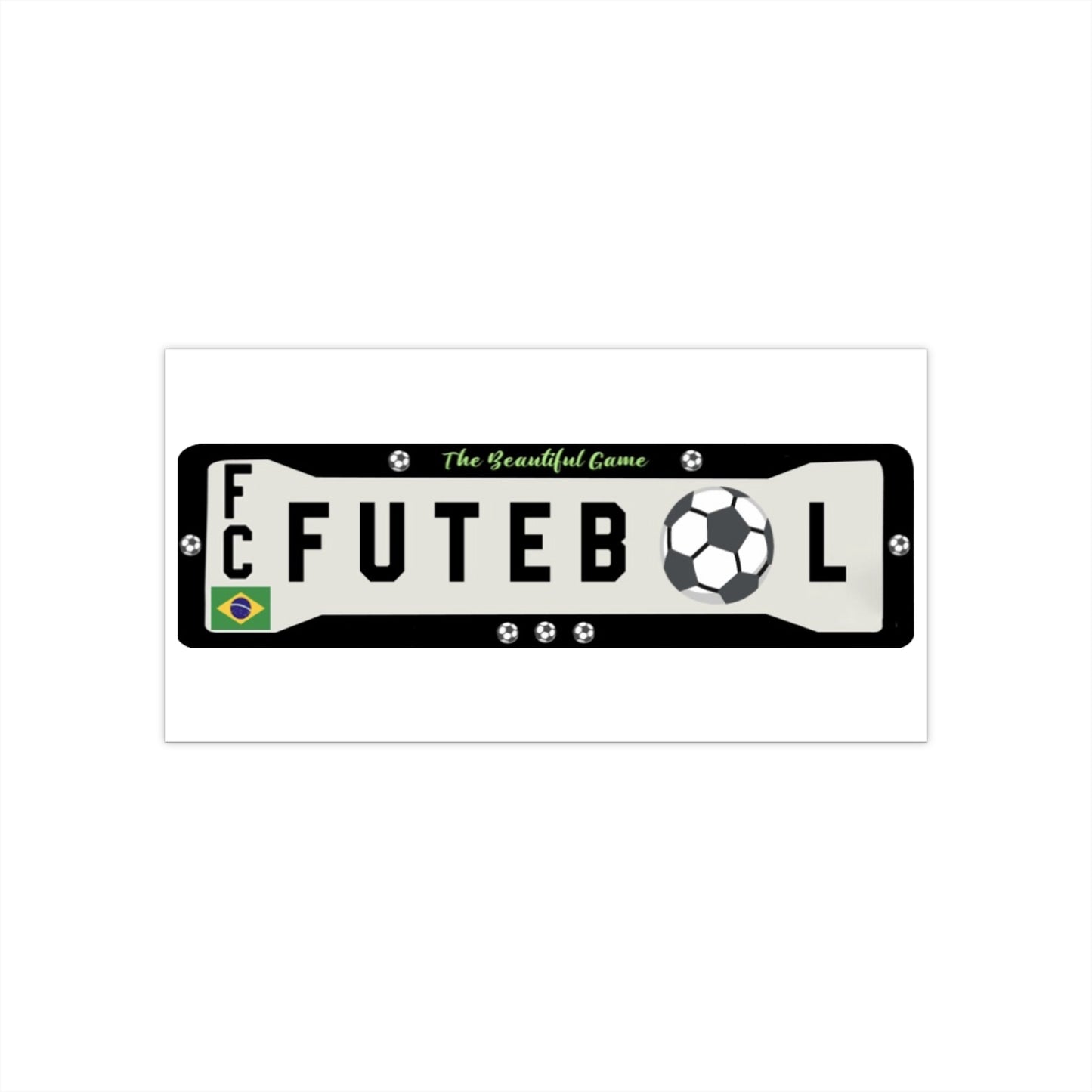 Brazilian Soccer Car Bumper  Sticker
