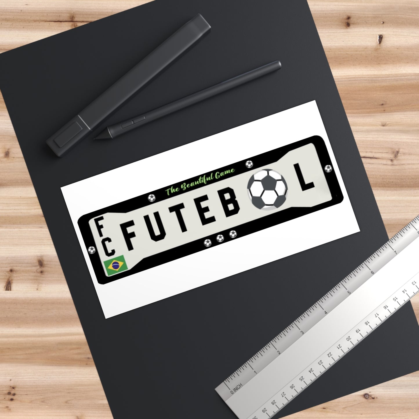Brazilian Soccer Car Bumper  Sticker
