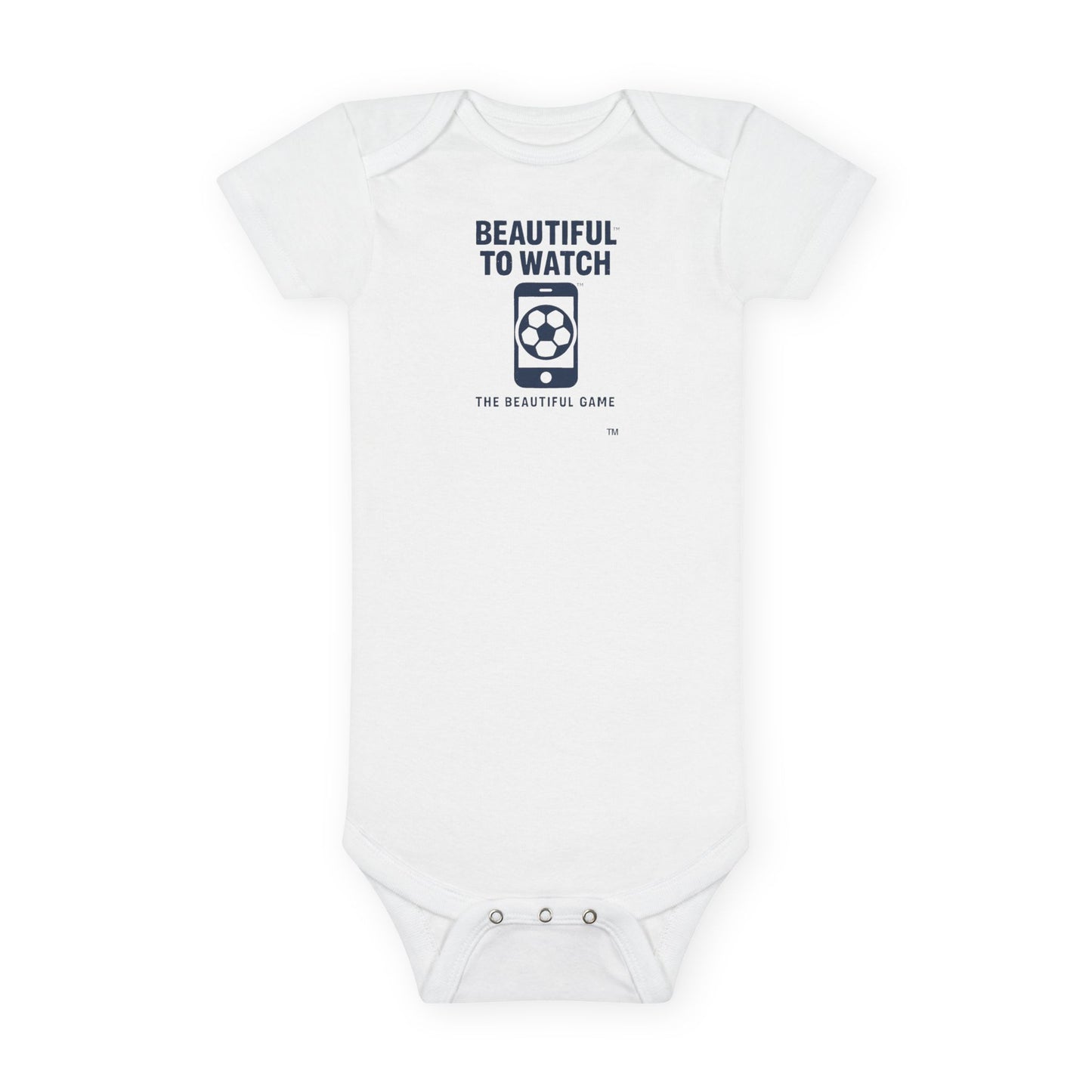 "Beautiful to Watch" Soccer Infant Onesie