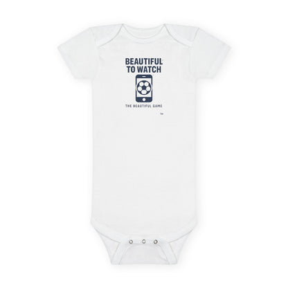 "Beautiful to Watch" Soccer Infant Onesie