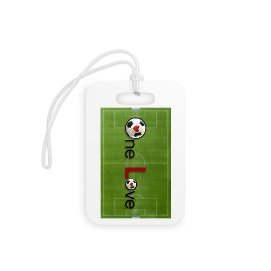 One Love Soccer Luggage Tag