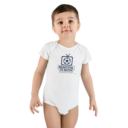 "Beautiful to Watch" Soccer TV Infant Onesie