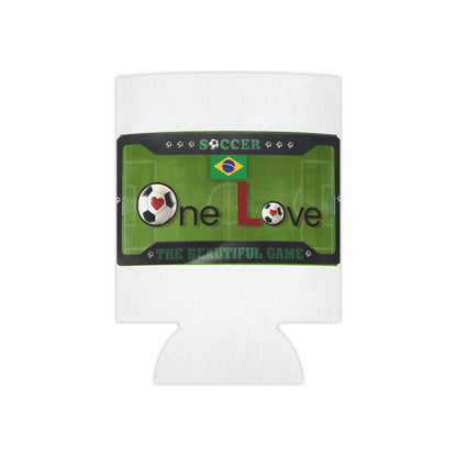 Brazil One Love Soccer Can Cooler