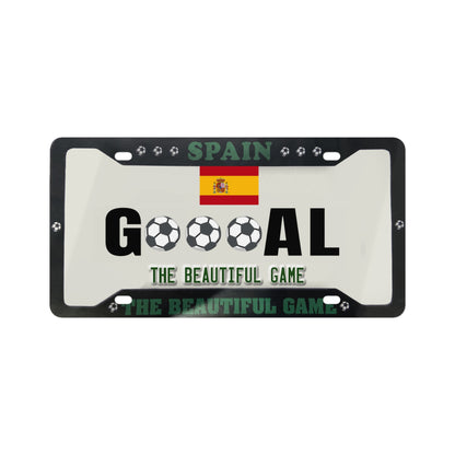 Spain Soccer License Plate – GOAL ‘The Beautiful Game’ Decorative Plate