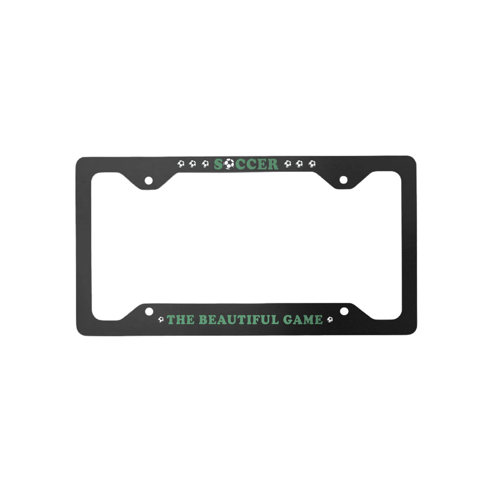The Beautiful Game Soccer Ball License Plate FRAME