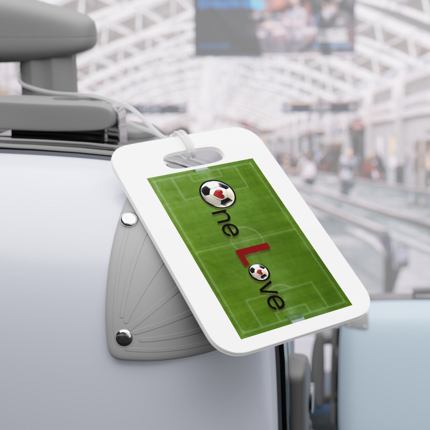 One Love Soccer Luggage Tag