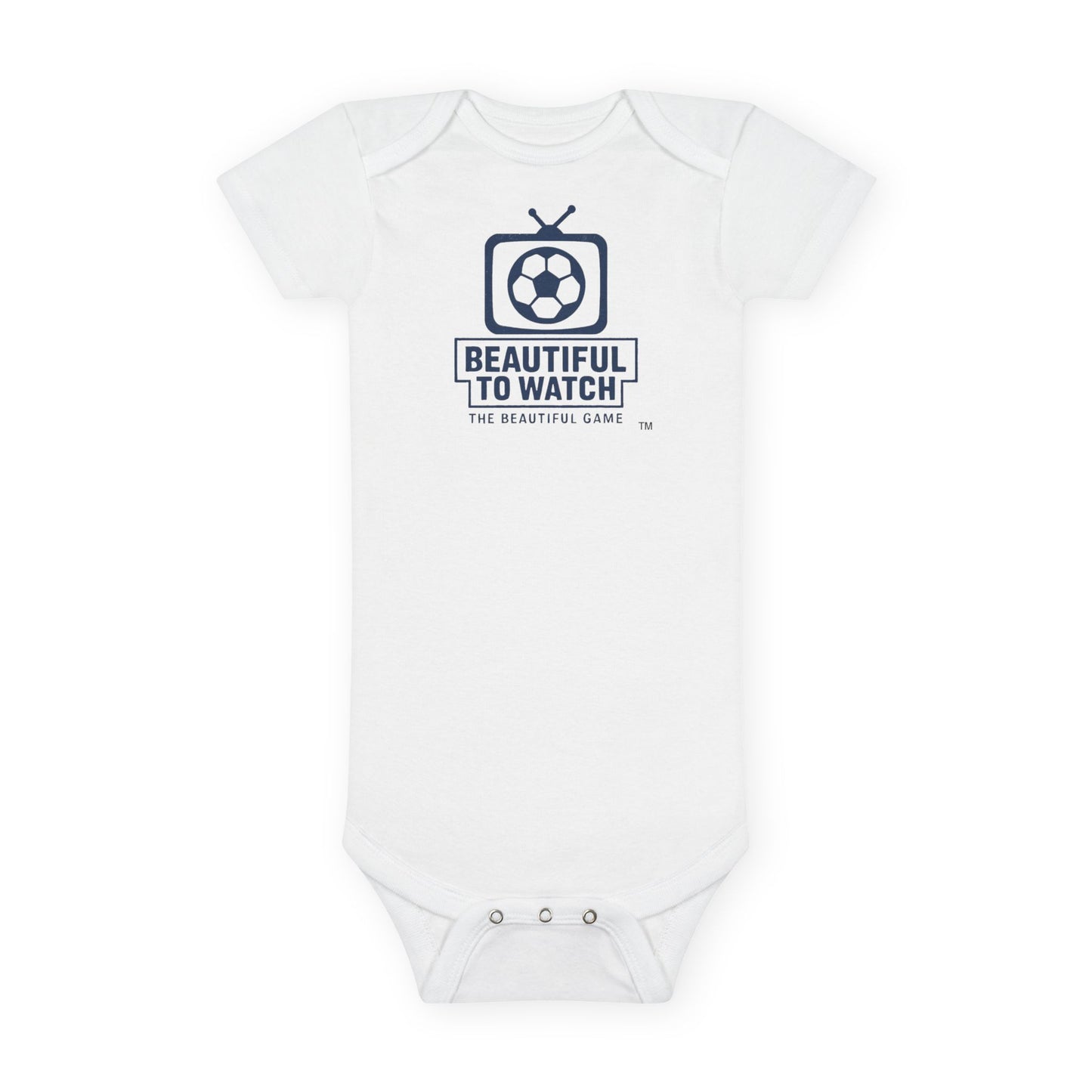 "Beautiful to Watch" Soccer TV Infant Onesie