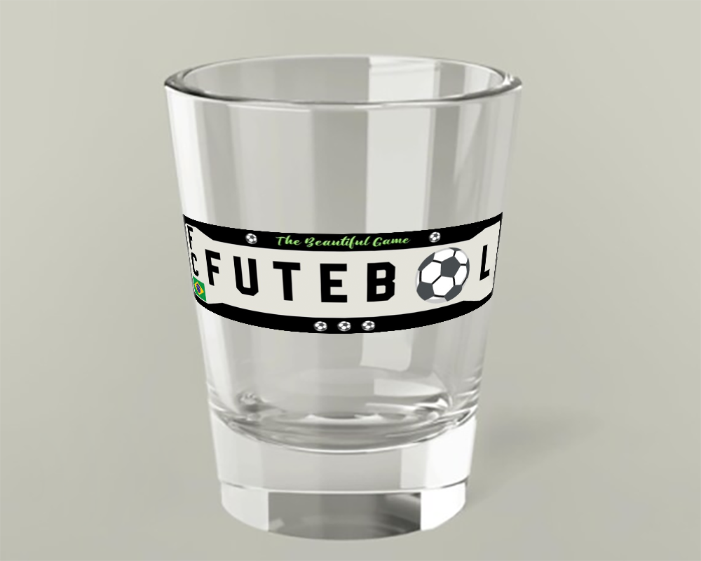 Brazil Futebol Shot Glass