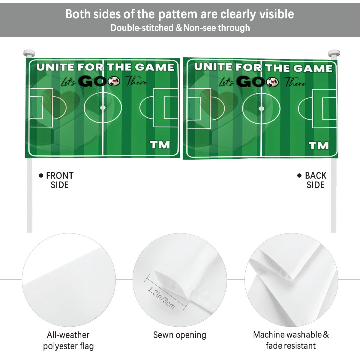 UNITE FOR THE GAME - Car Flag